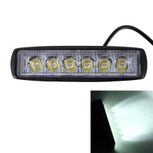 Luz de trabajo exterior impermeable para vehículo, coche y barco, 18 W, 1500 lm, 6500 K, ángulo ajustable de 30 grados, luz LED blanca de emergencia