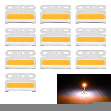 Paquete de 10 luces laterales impermeables para coche y camión, color amarillo, 24 V CC, modelo ZS-7009