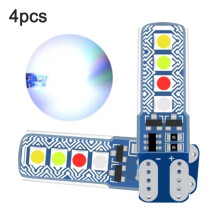 4 phíosa sa phacáiste, coirníní lampa T10 3030, soilse imréitigh gluaisteáin 8 SMD, solas pláta ceadúnais
