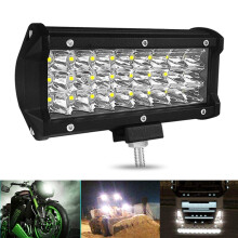 7 tuuman 18 W 1800 lm kolmirivinen LED-nauhavalo, työvalaisin, maastoajoneuvojen kattovalaisin, muunnosvalo