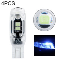4 kpl T10 DC12V 0,84 W 0,07 A 150 lm auton sivuvalo 5 LED -lampulla, SMD-3030, linssillä, jääsininen valo