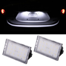 2 kpl DC 12 V 3 W 150 lm 6000 K LED-rekisterikilven valo, 18 LEDiä, SMD 3528 -polttimot, valaisimet maastoautoon