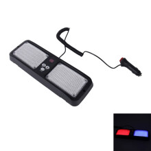 Waterdichte led-waarschuwingslamp voor auto 12 V 9 W rood en blauw knipperlicht met 12 flitspatronen voor noodsituaties