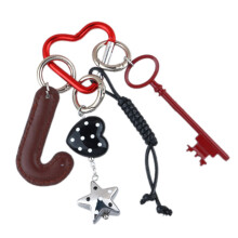 Heart Keychain Letter Keychain Bag Charm Trendy Car Keyring Hangings Ornament Q1710 3