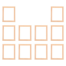 Mini Wooden Picture Frame Set for 1/12 Scale Dollhouses Decorations and Accessories