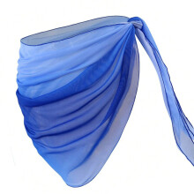 Swimsuit Coverup Wrap Skirt for Women Short Beach Skirt Beach Swimwears Wrap Blue