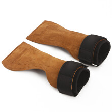 Pull up Gym Fitness Training Workout Wrist Wrap Support Weight Lifting Light Brown NPNG