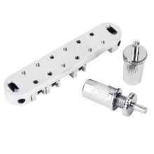 Metal 6 String Guitar Roller Saddles Guitar Bridge for 6 String Guitars Part Silver