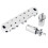 Metal 6 String Guitar Roller Saddles Guitar Bridge for 6 String Guitars Part Silver 1