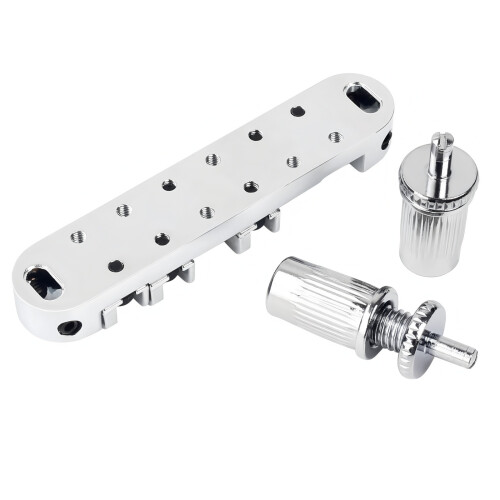 Metal 6 String Guitar Roller Saddles Guitar Bridge for 6 String Guitars Part Silver