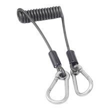 Retractable Coil Cord, Stretchy Keyring Antilost Fishing Spring Coiled Lanyard 3 meters