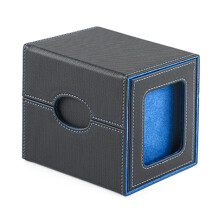 Multiuse Card Display Box Deck Organizer For Retailers And Event Participants Blue