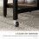 Industrial Folding Dining Table Brown Black 140 cm 8