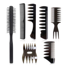7Pcs Salon Barber Hairstylist Comb Round Hair Brush Styling Hair Comb Set Gifts