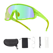 Photochromic Cycling Glasses Sunglasses Outdoor Bicycles Windproof Goggles Green