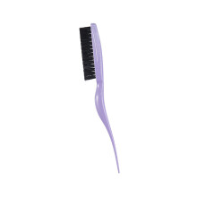 Nylon Bristles Styling Brush Teasing Comb with Rattail Pick for Backcombing Purple