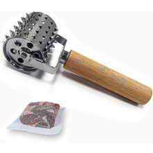 Fleischzartmacher aus Edelstahl 25-26, Rollgewürz-Fleischzartmacher, Schnitzelzartmacher, Ki f54