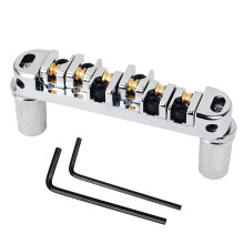 Electric Guitar Bridge Replacement Metal 6 String Guitar Bridge Enduring Silver