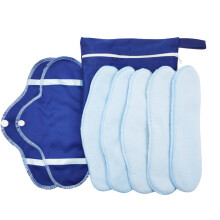 8 Pieces Portable Foldable Menstrual Pads Breathable Cotton Sanitary Towels