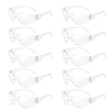 10Pcs Kids Protective Safety Glasses Eyewear Impact Resistant Safety Goggles Clear