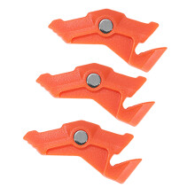 3Pcs Canister Stabilizer with Magnetic Camp Stove Stand Gas Tanks Bracket Orange color