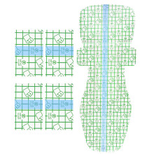 Private Stickers Swimming Panty Liner/Barrier Waterproof Swimming Pad for Women