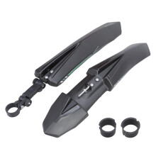 Portability Road Mountain Bike Mud Guards Extended Coverage Bike Mudguards Green