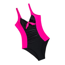 Women Piece Monokini Swimsuit Color Blocking V Neck Push Up Swimwears L