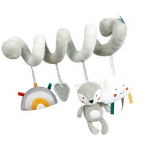 Baby Bed Crib Hanging Toy Rattle Hanging Accessories Baby Room Decorations gray fox clouds