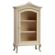 Wood Display Cabinet Realistic Bookcase Zakka Display Shelf Model for 1:12 Scale