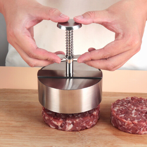 Burgerpresse aus Edelstahl 304  8 cm 1