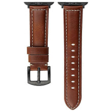 Horlogebandje compatibel met Apple Watch Series 10 9 8 7 SE 6 5 4 3 2 1 42mm 41mm 40mm 38mm Echt rundleer