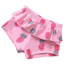 Kid Girl Ruffled Swim Trunks Children Girl Boardshorts Quick Drying Swim Shorts PKP XL