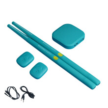 Portable Electric Air Drum Set Virtual Air Drum for Beginners Kids Adults Blue B set