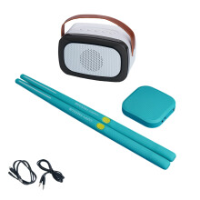 Portable Pocket Drum Motion Sensing Electric Air Drum With Drumsticks Blue C Set