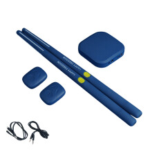 Electric Air Drum Set Virtual Air Drum with Drumsticks Musical Instrument Navy blue B set