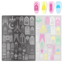 Flowers Nails Stencil Stamp French Nails Art Stamping Plate Nails Art Decoration DS08