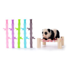 Silica Gel Animal Panda Lifelikes Reborns Animal Silica Gel Panda Toy Mini Dolls set 2