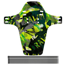 Carbon Fibers Look Bike Mudguards Weatherproofed Fashion Bicycles Mudguards Jungle Green.