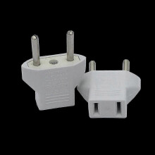 US-EU-Adapter (2025), [6er-Pack] 2-Pin-Adapter für China, USA, Frankreich, Deutschland, Spanien, Ägypten und weitere Länder