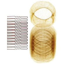 20Pcs 60cm Invisible Hair Net And 40Pcs U Pins For Ballet And Everyday Use Gold