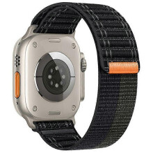 KALEBOL nylon horlogebandje compatibel met Apple Watch Series 10 Ultra 9 8 7 SE 6 5 4 3 2 1 46mm 49mm 45mm 44mm 42mm Wave Tex