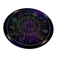 Divinations Mat Constellations Round Altars Tarots Card Pad for Energy Healings 14