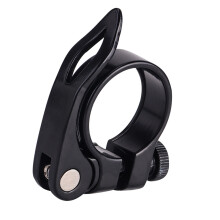 Bicycles Quick Release Seatpost Collar 34.9mm Seat Tube Clip Cycling Accessory Black