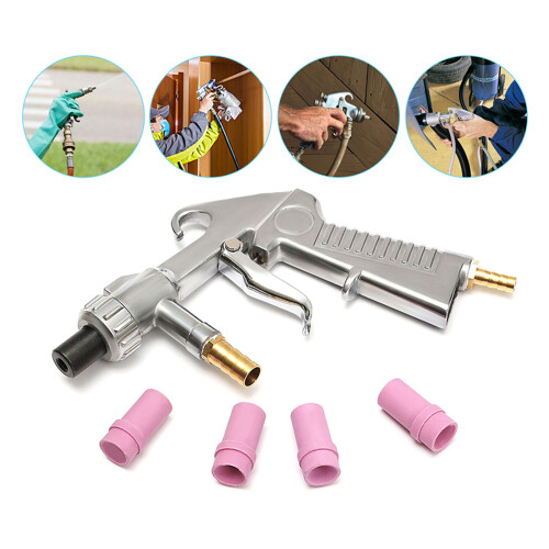 Sandblaster Feed Blast Spray Gun Sand Blaster Gun Kit for Sandblast Cabinets 2