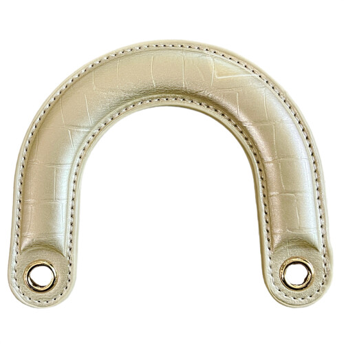 1PC Ergonomic Curved PU Bag Handle Strap Offering Comfortable Hold and Styles Gold