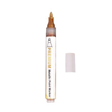Metallic Marker Pens Medium Point Metallic Markers for Rock Painting Black Champagne gold