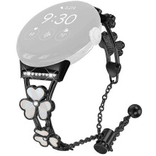 Compatibel met Google Pixel Watch 2 / Pixel Watch horlogebandje met hart- en klaverdecoratie, gemaakt van zinklegering.