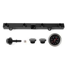 Aluminum Fuel Pressure Regulator Gauge Fuel Rail Kit For Acura K20 K24