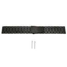 22 mm universele stalen horlogeband voor Huawei GT 3, stijlvolle stalen horlogeband, accessoire, zwart